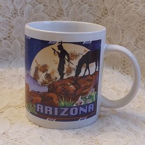 Arizona Souvenir Mug Southwestern Mountain Night Scene by KWC